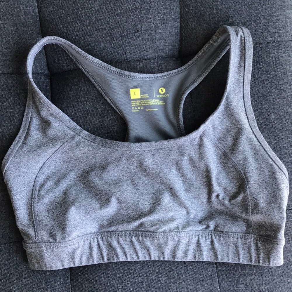 Gray Xersion sports bra